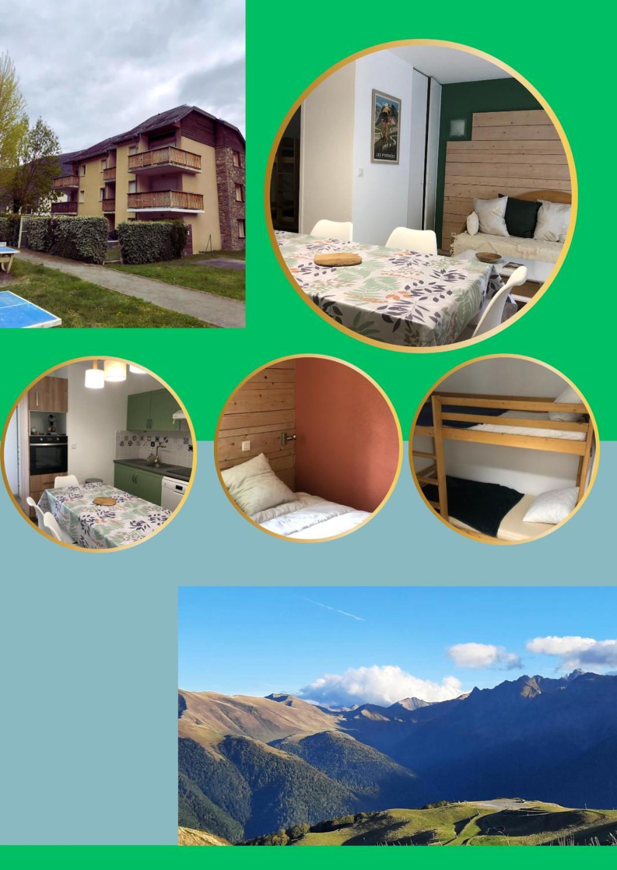 Appart T 3 Bagneres-De-Luchon Vue Montagne - Piscine Mi Juin Екстериор снимка